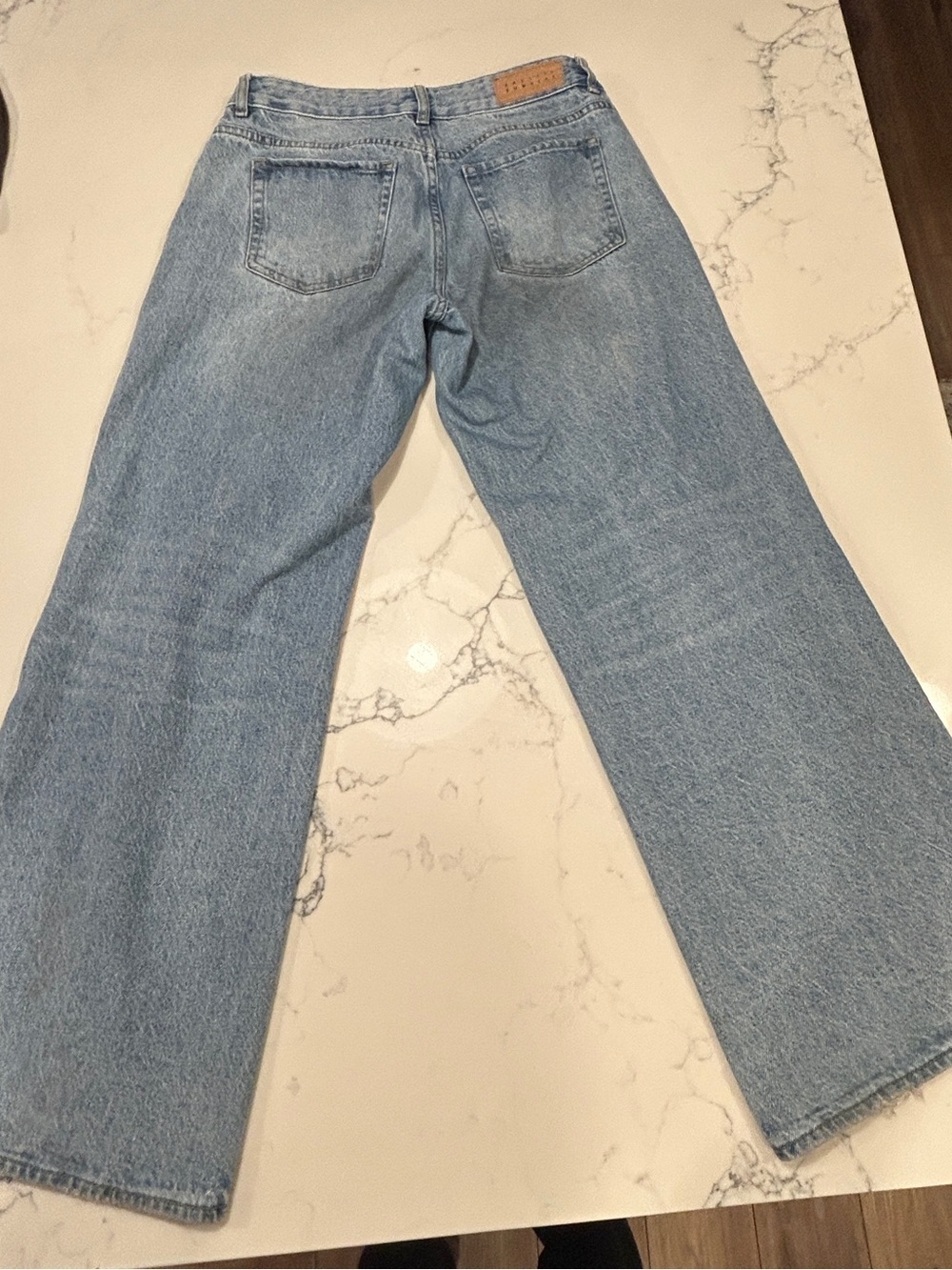 PAC SUN Low-Rise Wide-Leg Women's Jeans - Light Blue size 27 - Picture 2 of 5